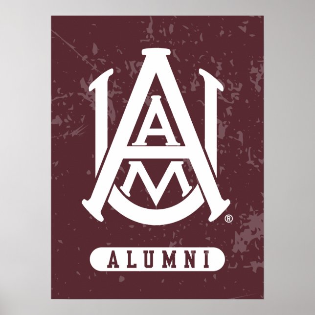 Alabama A&M University Distressed Poster (Front)