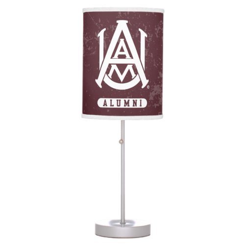 Alabama AM University Distressed Table Lamp