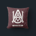 Alabama A&M University Distressed Throw Pillow<br><div class="desc">Check out these Alabama A&M designs! Show off your AAMU pride with these new University products. These make the perfect gifts for the A&M student,  alumni,  family,  friend or fan in your life. All of these Zazzle products are customizable with your name,  class year,  or club. Go bulldogs!</div>