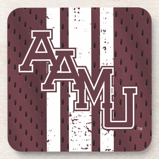 Alabama A&M University Jersey Beverage Coaster (Front)