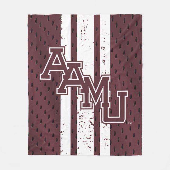 Alabama A&M University Jersey Fleece Blanket (Front)