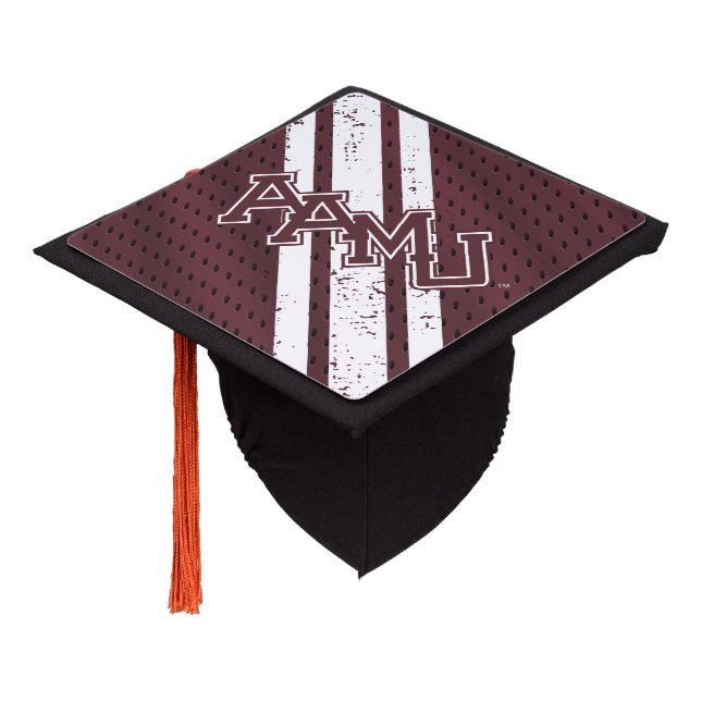 Alabama A&M University Jersey Graduation Cap Topper (Angled)