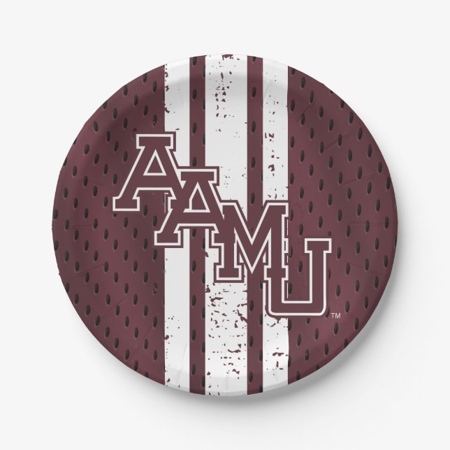 Alabama A&M University Jersey Paper Plates (Front)