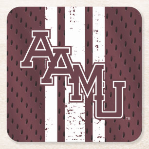 Alabama A&M University Jersey Square Paper Coaster