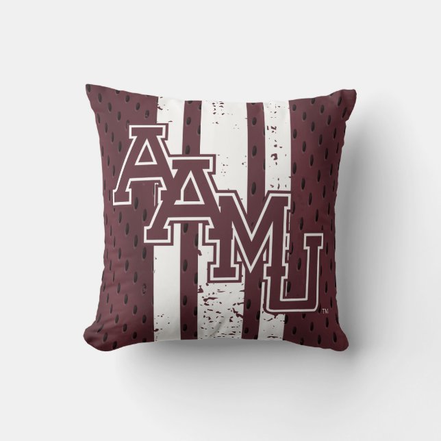 Alabama A&M University Jersey Throw Pillow (Front)