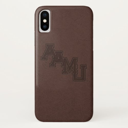 Alabama AM University Leather iPhone X Case