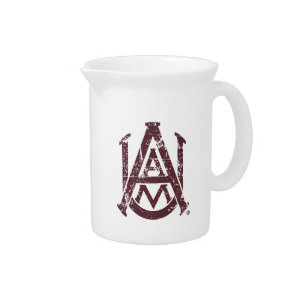 Alabama A&M University Logo Distressed Beverage Pitcher