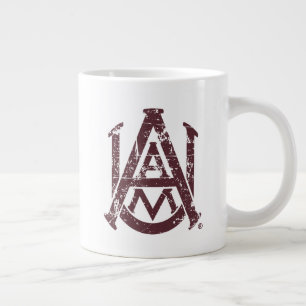 Alabama A&M University Logo Distressed Giant Coffee Mug