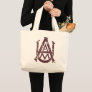 Alabama A&M University Logo Distressed Large Tote Bag