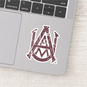 Alabama A&M University Logo Distressed Sticker