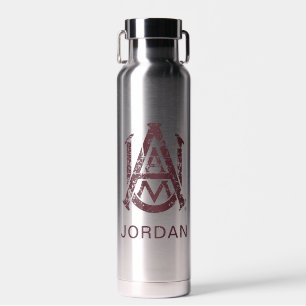 Alabama A&M University Logo Distressed Water Bottle