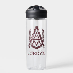 Alabama A&M University Logo Distressed Water Bottle