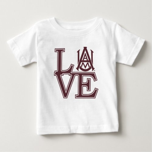 Alabama AM University Love Baby T_Shirt
