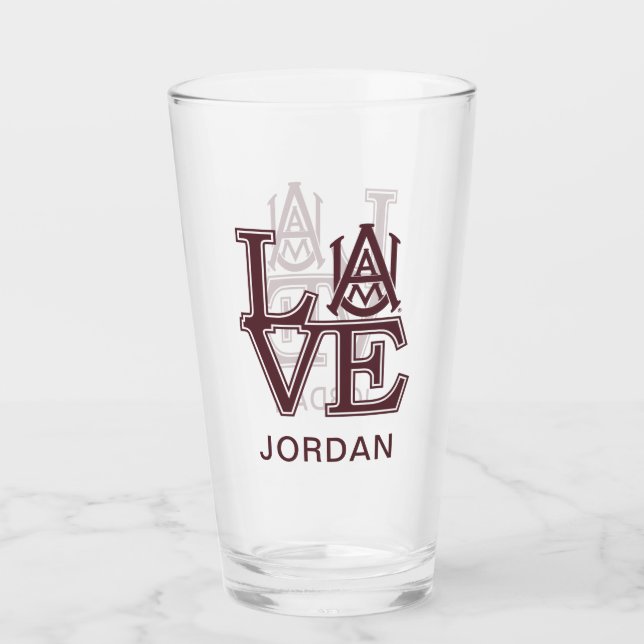 Alabama A&M University Love Glass (Front)