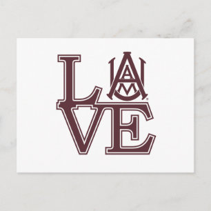 Alabama A&M University Love Postcard