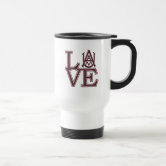 Alabama Crimson Tide Love Travel Mug | Zazzle