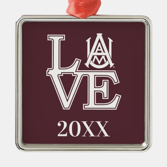 Alabama A&M University Metal Ornament (Front)