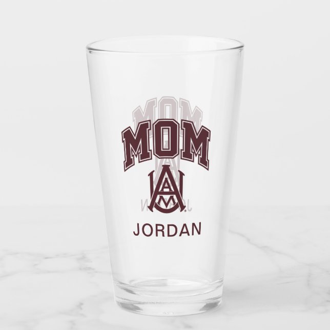 Alabama A&M University Mom Glass (Front)