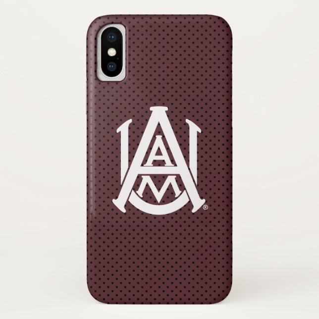 Alabama A&M University Polka Dot Case-Mate iPhone Case (Back)