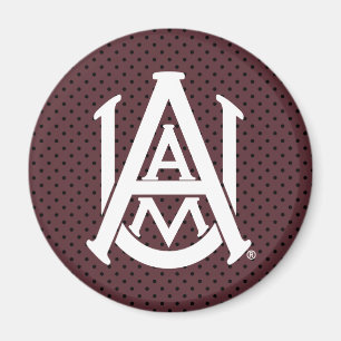 Alabama A&M University Polka Dot Magnet