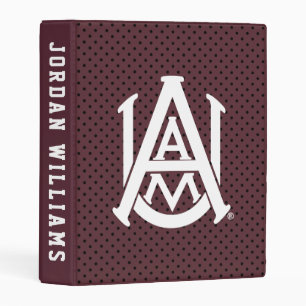 Alabama A&M University Polka Dot Mini Binder