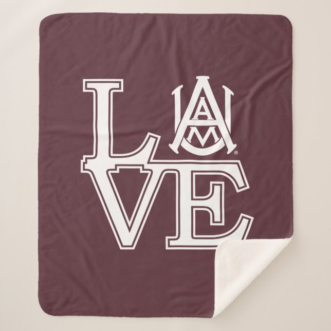 Alabama A&M University Sherpa Blanket (Front)