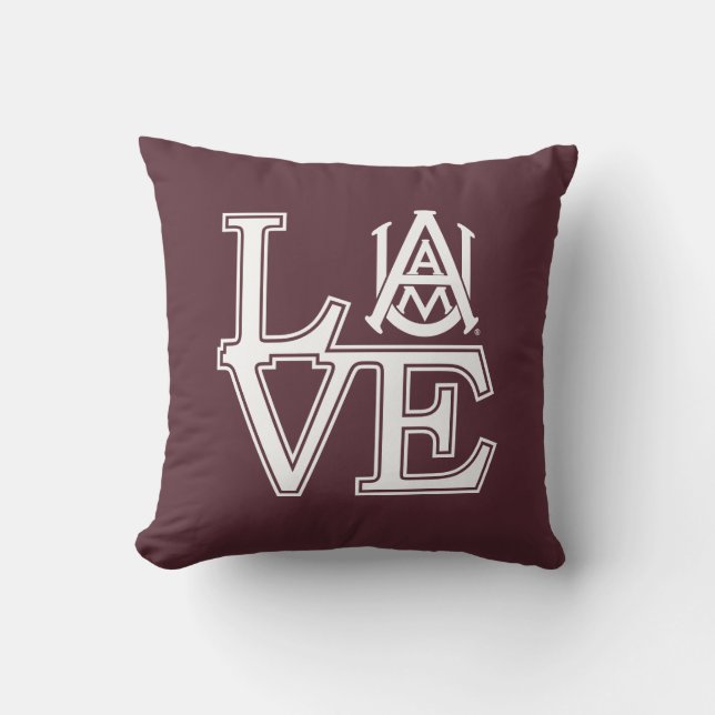Alabama A&M University Throw Pillow (Front)