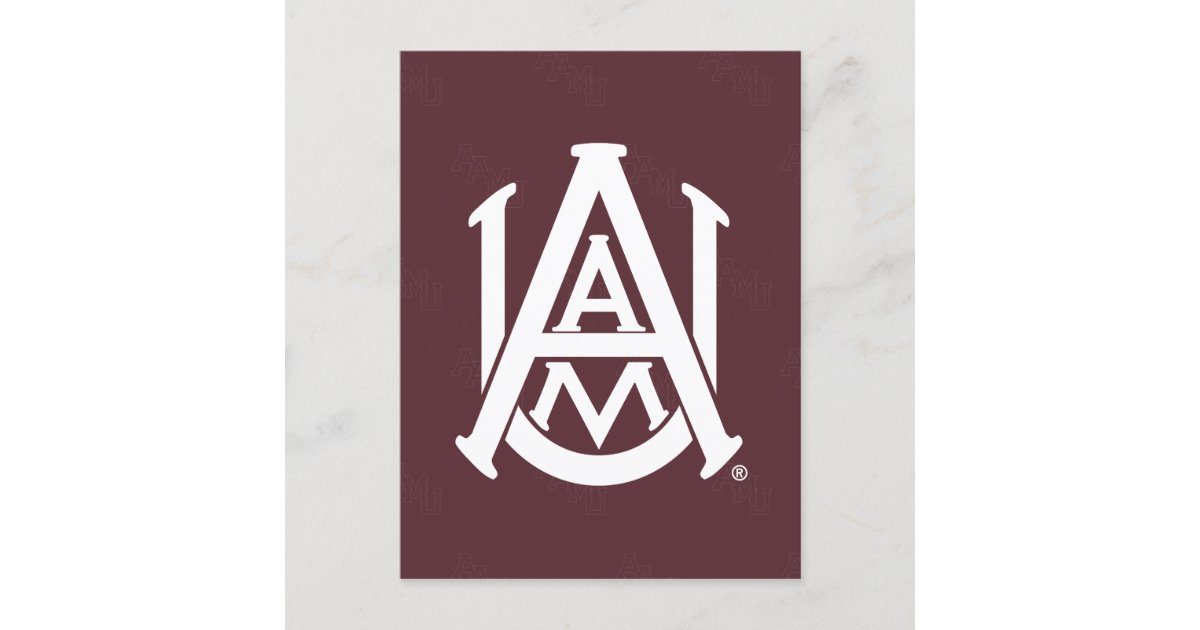 Alabama A&M University Watermark Invitation Postcard | Zazzle