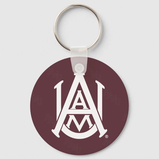 Alabama A&M University Watermark Keychain (Front)