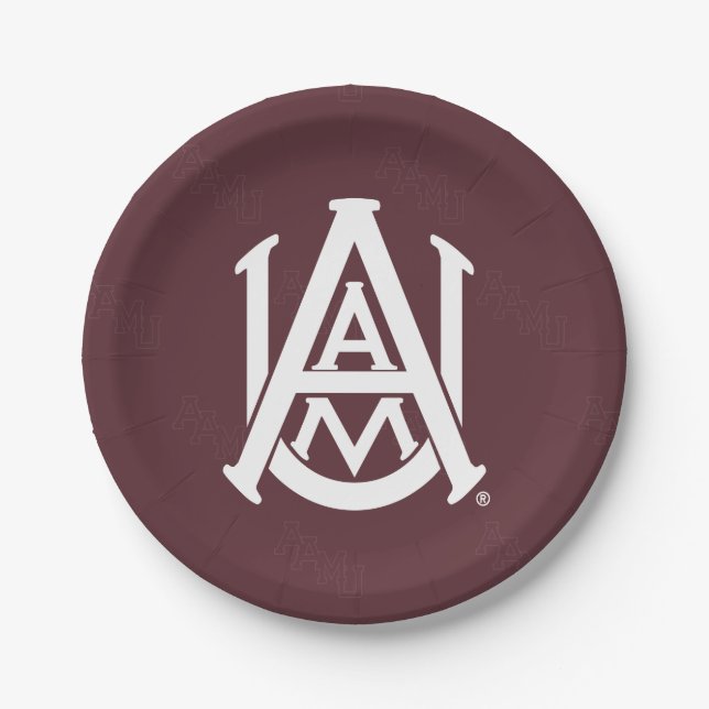 Alabama A&M University Watermark Paper Plates (Front)