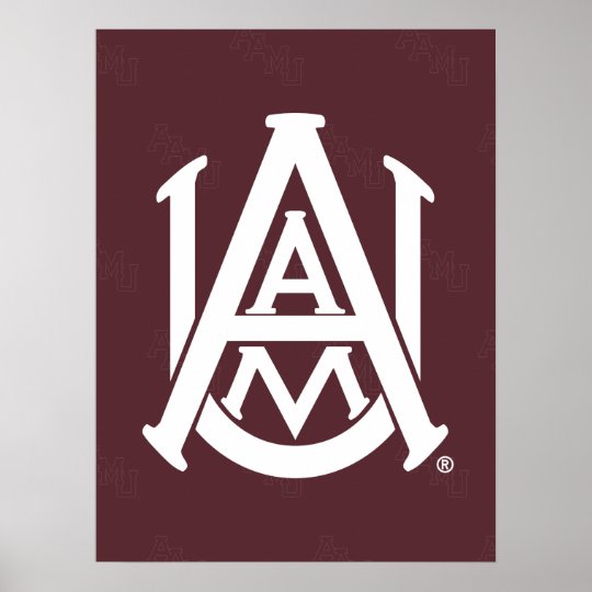 Alabama A&M University Watermark Poster | Zazzle.com