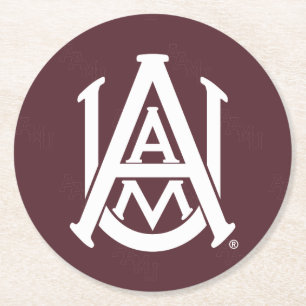 Alabama A&M University Watermark Round Paper Coaster