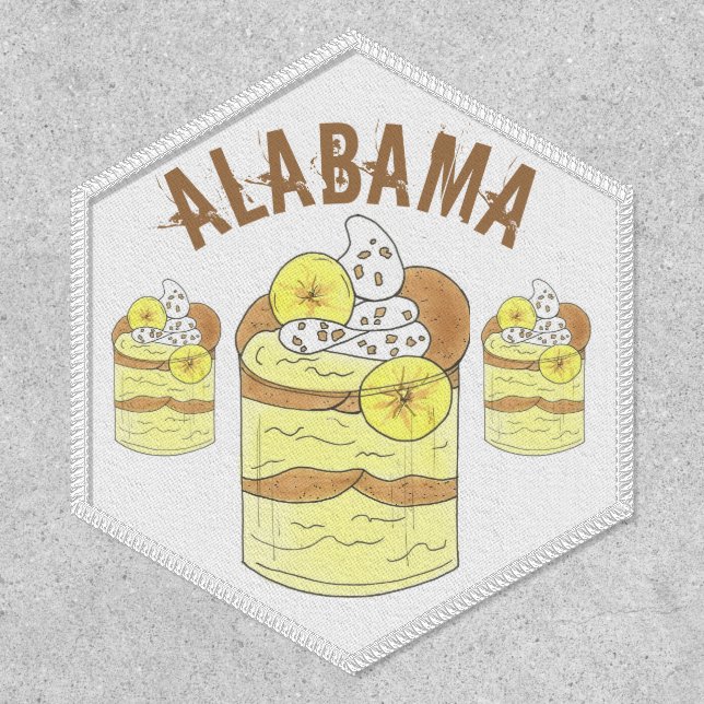 Alabama AL Banana Pudding Soul Food Dessert Patch (Front)