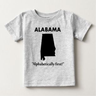 Alabama - Alphabetically First Baby T-Shirt