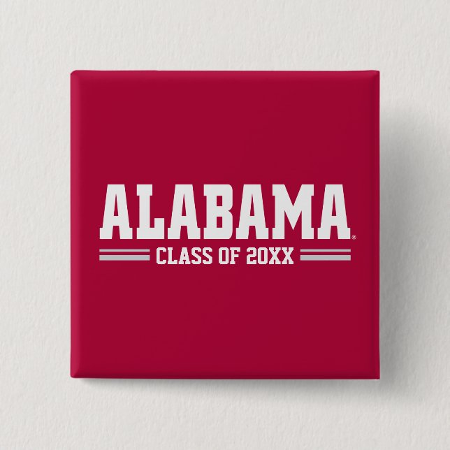 Alabama Alumni Class Year Pinback Button (Front)