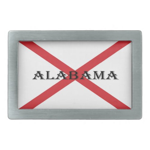Alabama and Flag bbcn Belt Buckle