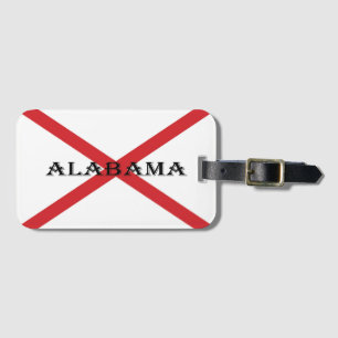 Alabama and Flag bc ltt Luggage Tag