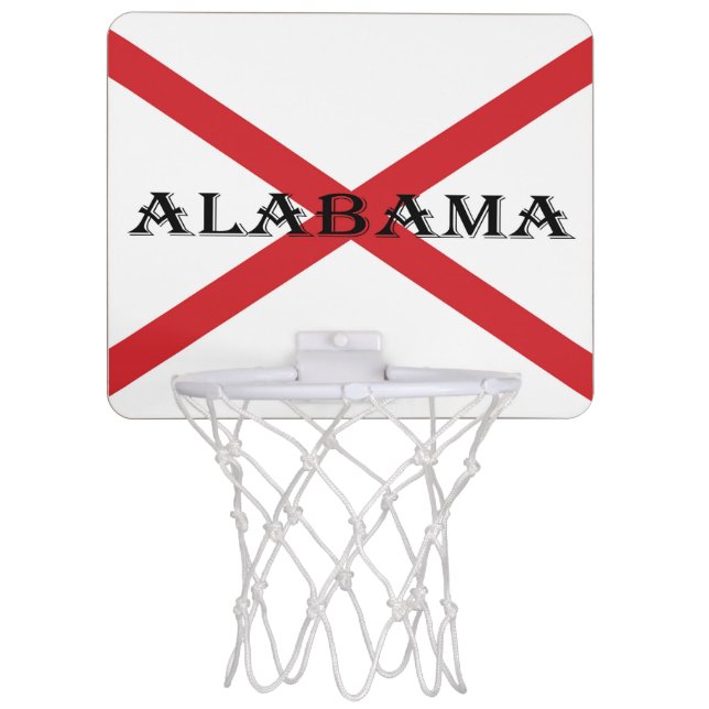 Alabama and Flag bgt Mini Basketball Hoop (Front)