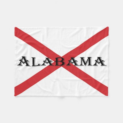 Alabama and Flag fbcn Fleece Blanket