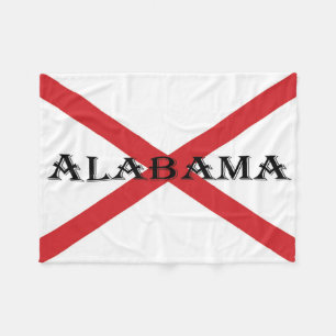 Alabama and Flag fbcnt Fleece Blanket