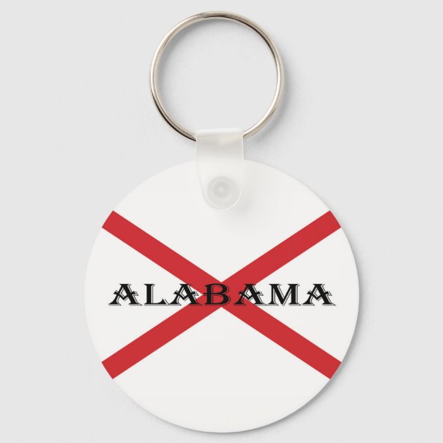 Alabama and Flag kccnt Keychain (Front)