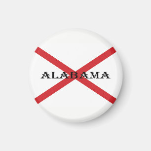 Alabama and Flag macnt Magnet