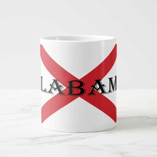 Alabama and Flag mugcnt Giant Coffee Mug (Front)