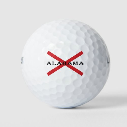 Alabama and Flag wu gbcnt Golf Balls