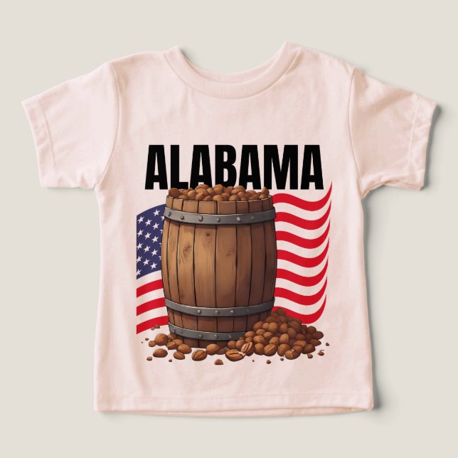 Alabama Bella+Canvas Tri-Blend Toddler T-shirt (Design Front)