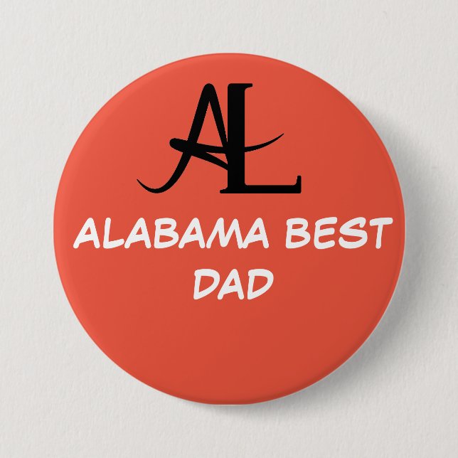 ALABAMA BEST DAD BUTTON (Front)