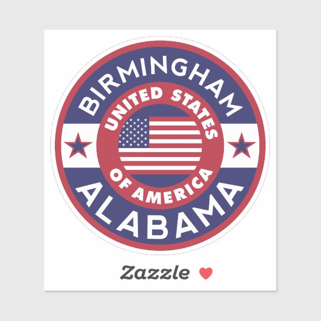 Alabama, BIRMINGHAM Sticker (Sheet)