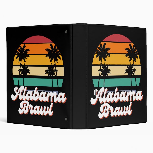 Alabama Brawl  3 Ring Binder (Background)