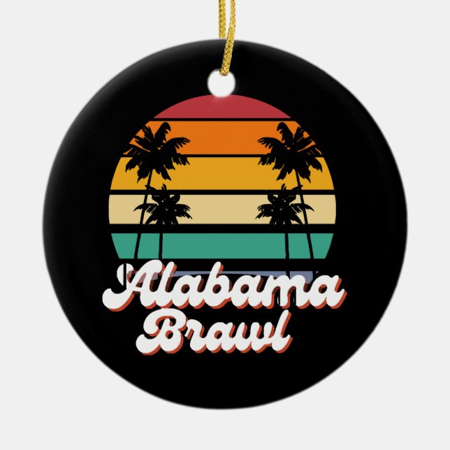 Alabama Brawl  Ceramic Ornament (Front)