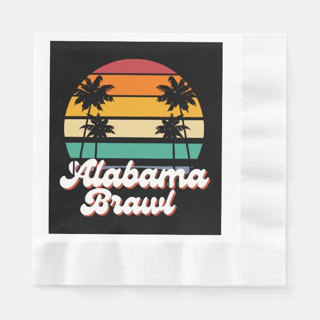 Alabama Brawl  Napkins (Front)